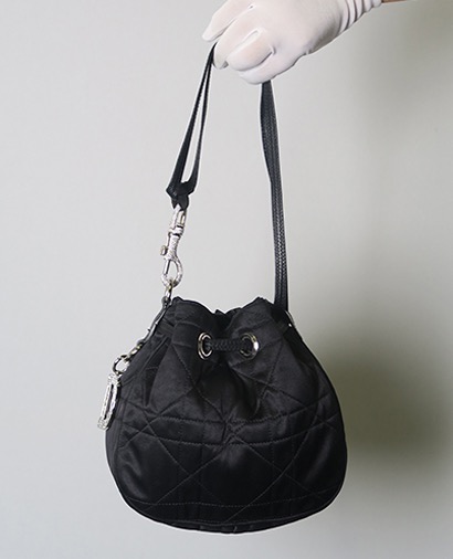 Cannage Drawstring Pouch, front view
